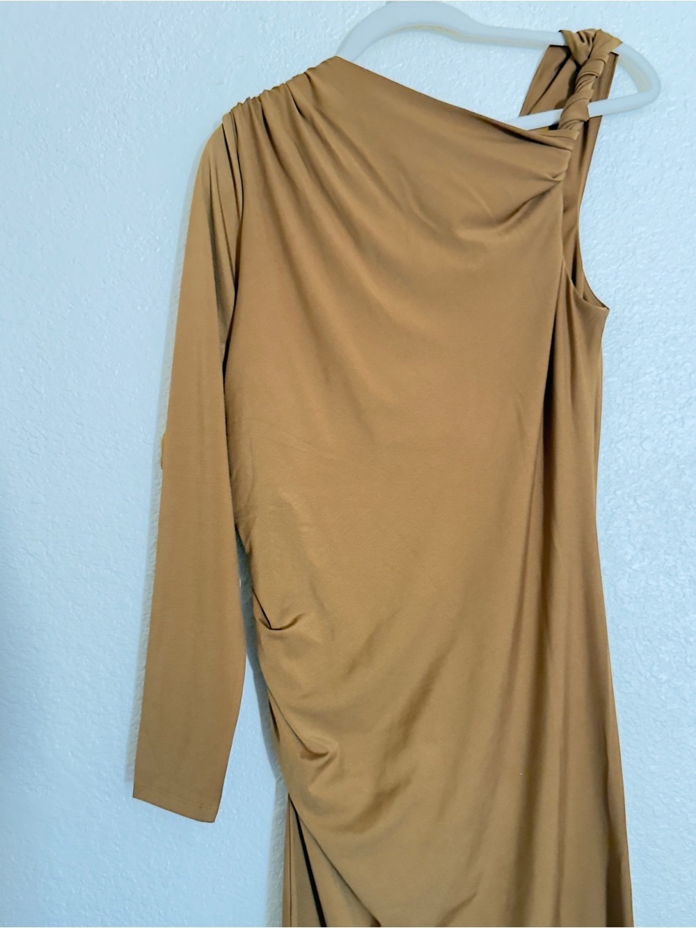 H&M DRAPED ONE-SHOULDER DRESS - Picture 13 of 16